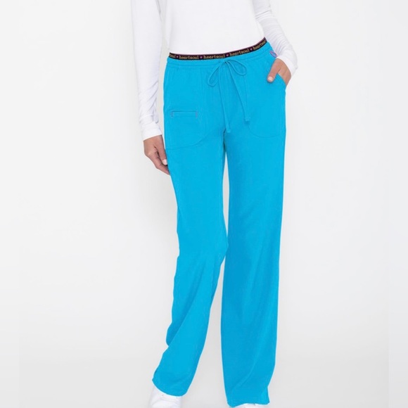 Heart Soul blue scrub pants. - Picture 1 of 5
